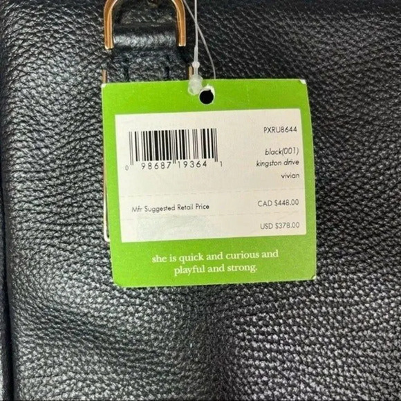 Kate Spade Black Kingston Drive Vivian Leather Shoulder Bag - Picture 9 of 10